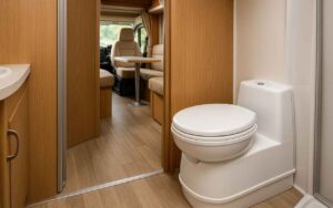 fonctionne une toilette chimique de camping-car