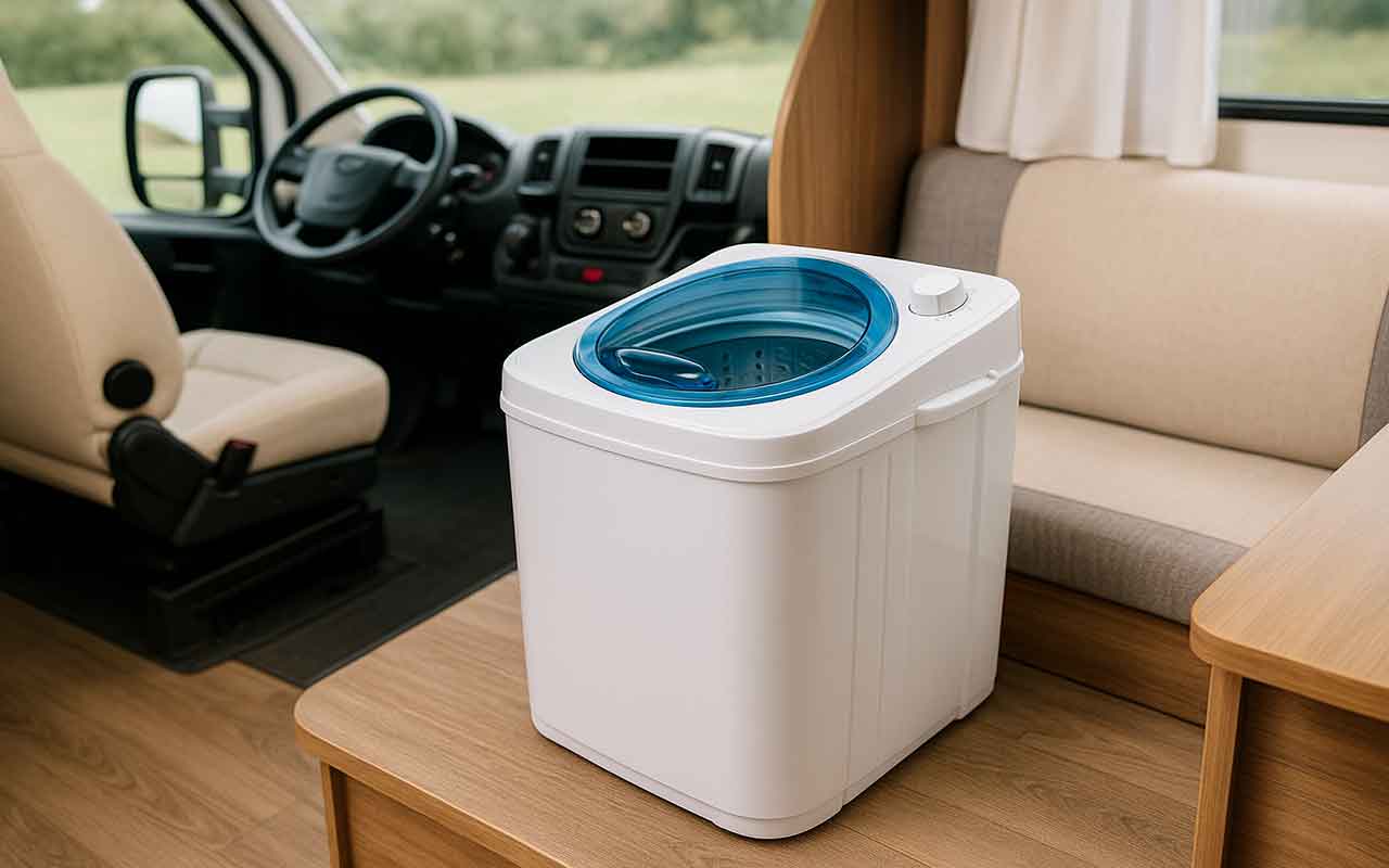 utiliser une mini machine à laver en camping-car