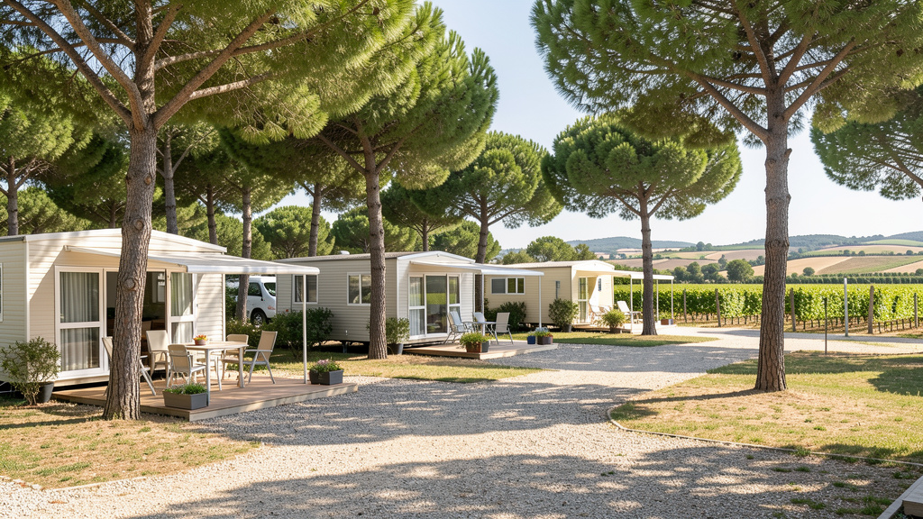83 Mobile home camping voiles de pierre feu