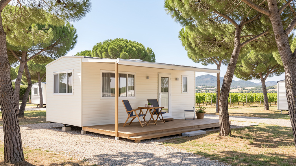 83 Mobile home camping voiles de pierre feu