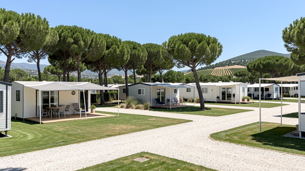 83 Mobile home camping voiles de pierre feu
